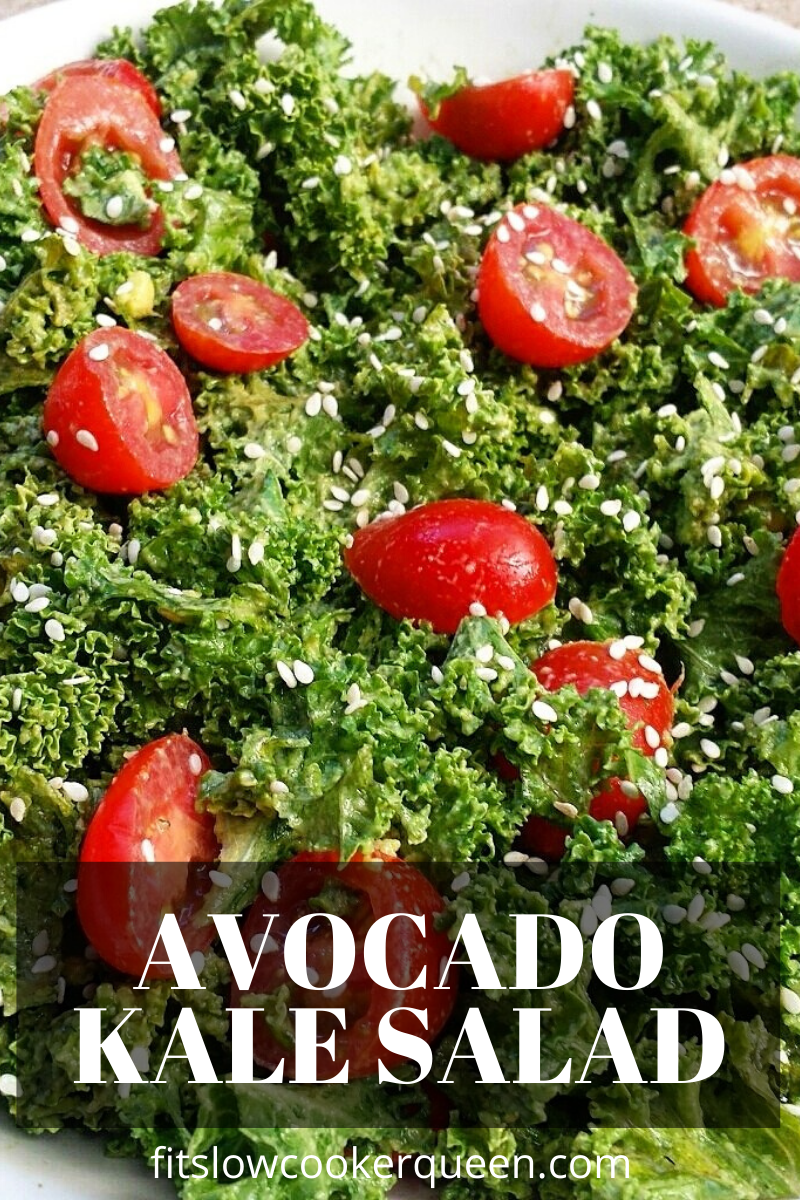 Raw Avocado Kale Salad