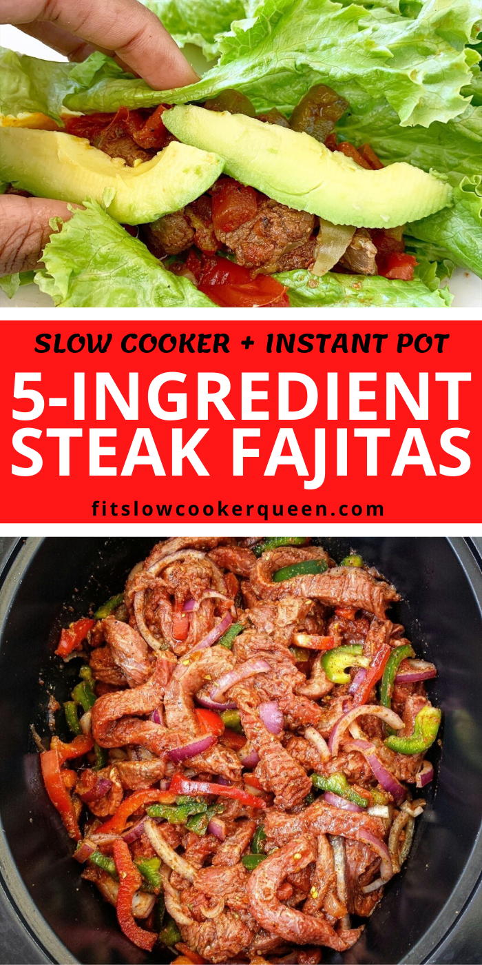 Slow Cooker Steak Fajitas + VIDEO