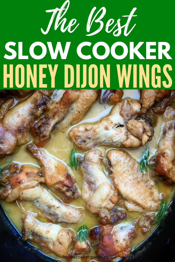 5-Ingredient Slow Cooker Honey Mustard Chicken Wings (Paleo)