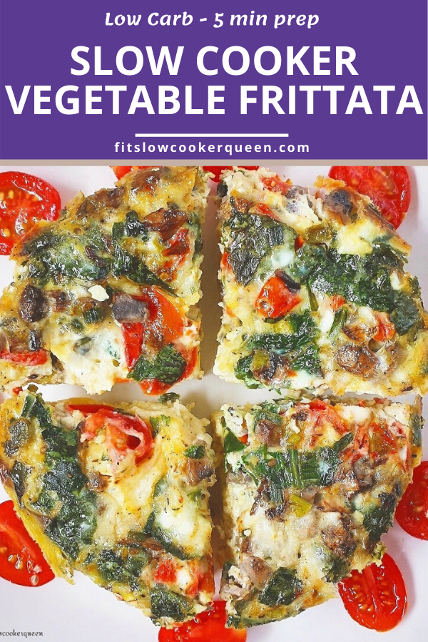 Slow Cooker Vegetable Frittata (Low-Carb)