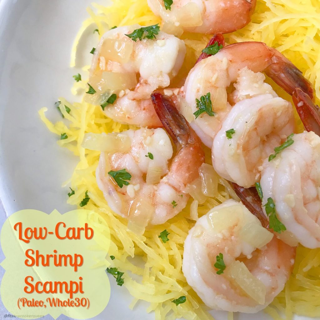 This low-carb shrimp scampi recipe is not just healthy being both paleo and whole30 too, it's done in less than 30 minutes!