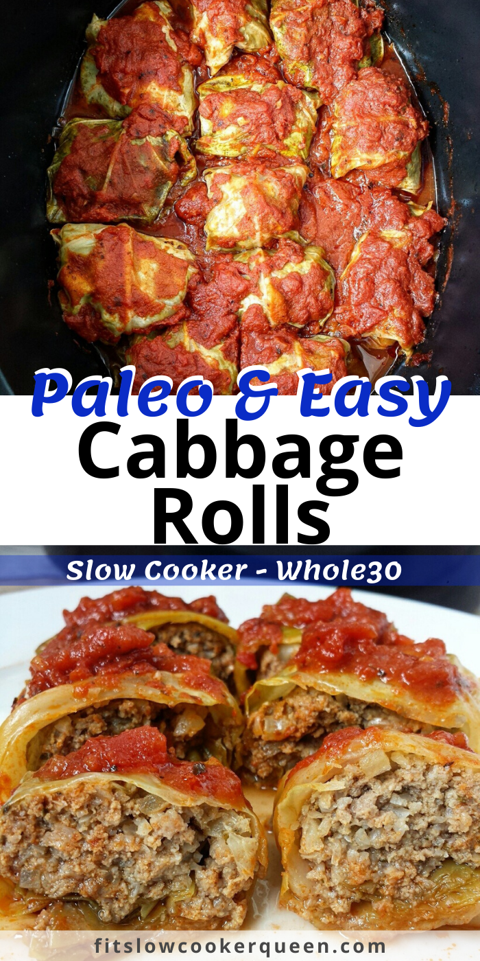 Slow Cooker/Instant Pot Paleo Cabbage Rolls (Low-Carb, Whole30)