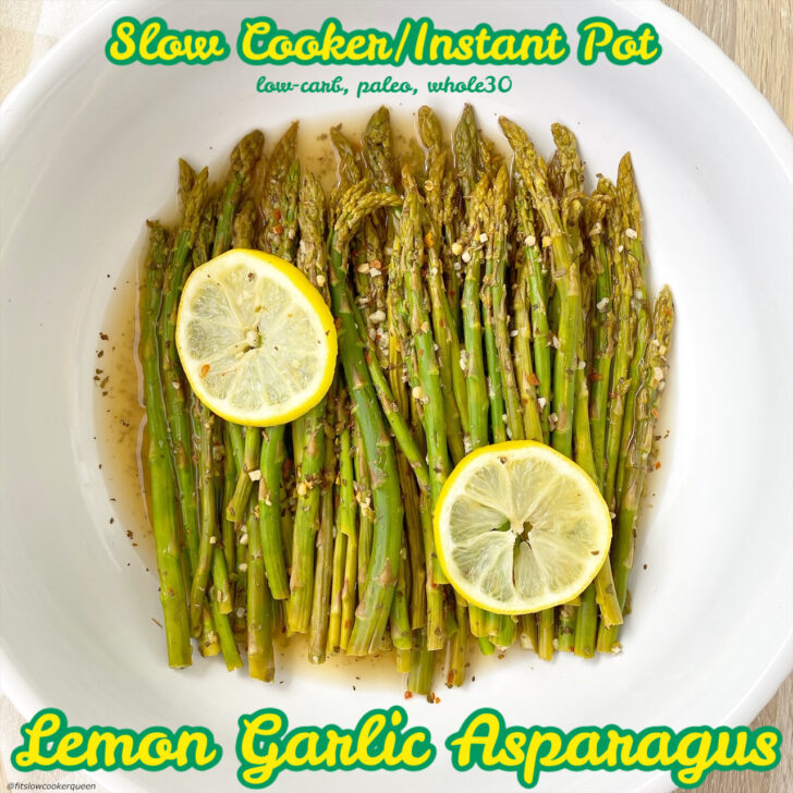 cover pic for Slow Cooker Instant Pot Lemon Garlic Asparagus (Low-Carb, Paleo, Whole30)