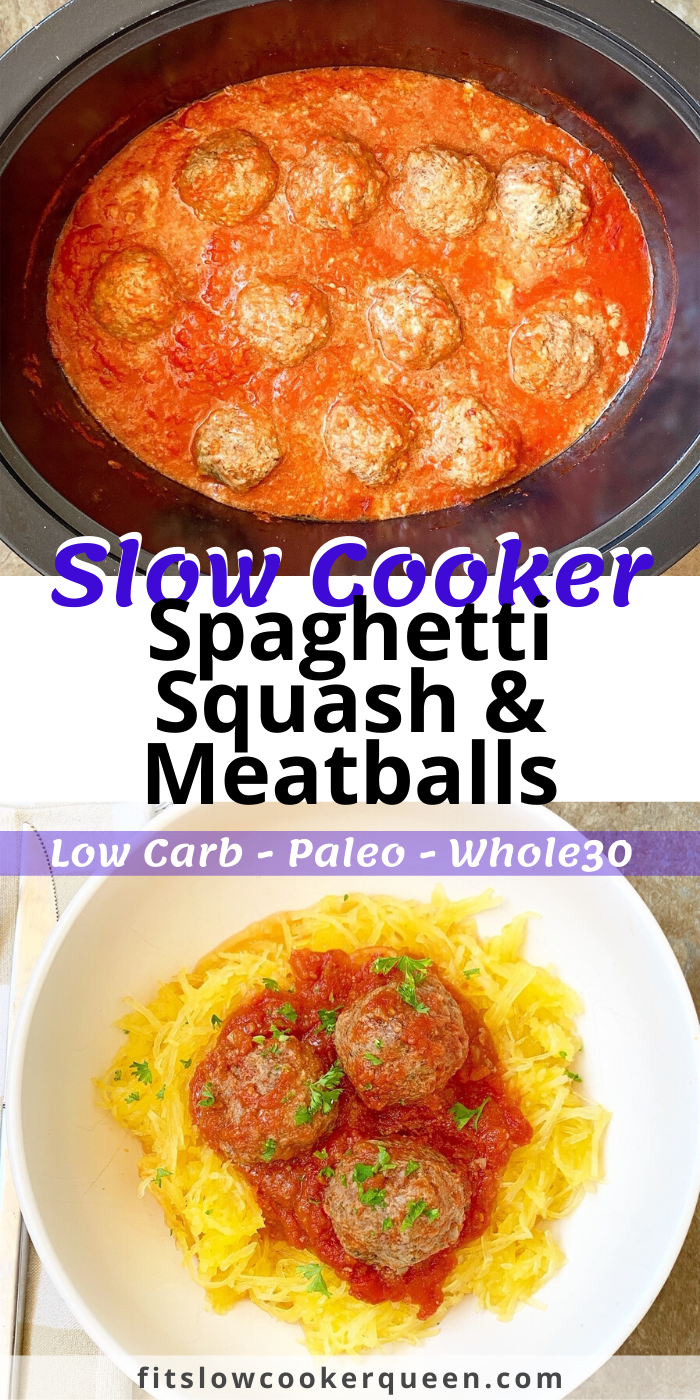 Spaghetti Squash & Meatballs + VIDEO