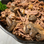Beef slow cooks with mushrooms for a healthy meal the entire family will enjoy. Make this paleo, whole30, low-carb roast in your slow cooker or Instant Pot!