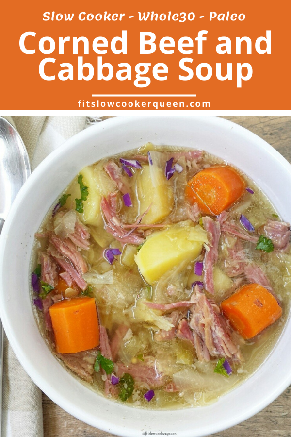 Slow Cooker Corned Beef and Cabbage Soup