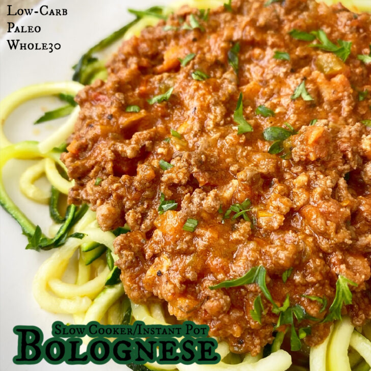 cover pic for Slow Cooker/Instant Pot Bolognese (Low-Carb, Paleo, Whole30)
