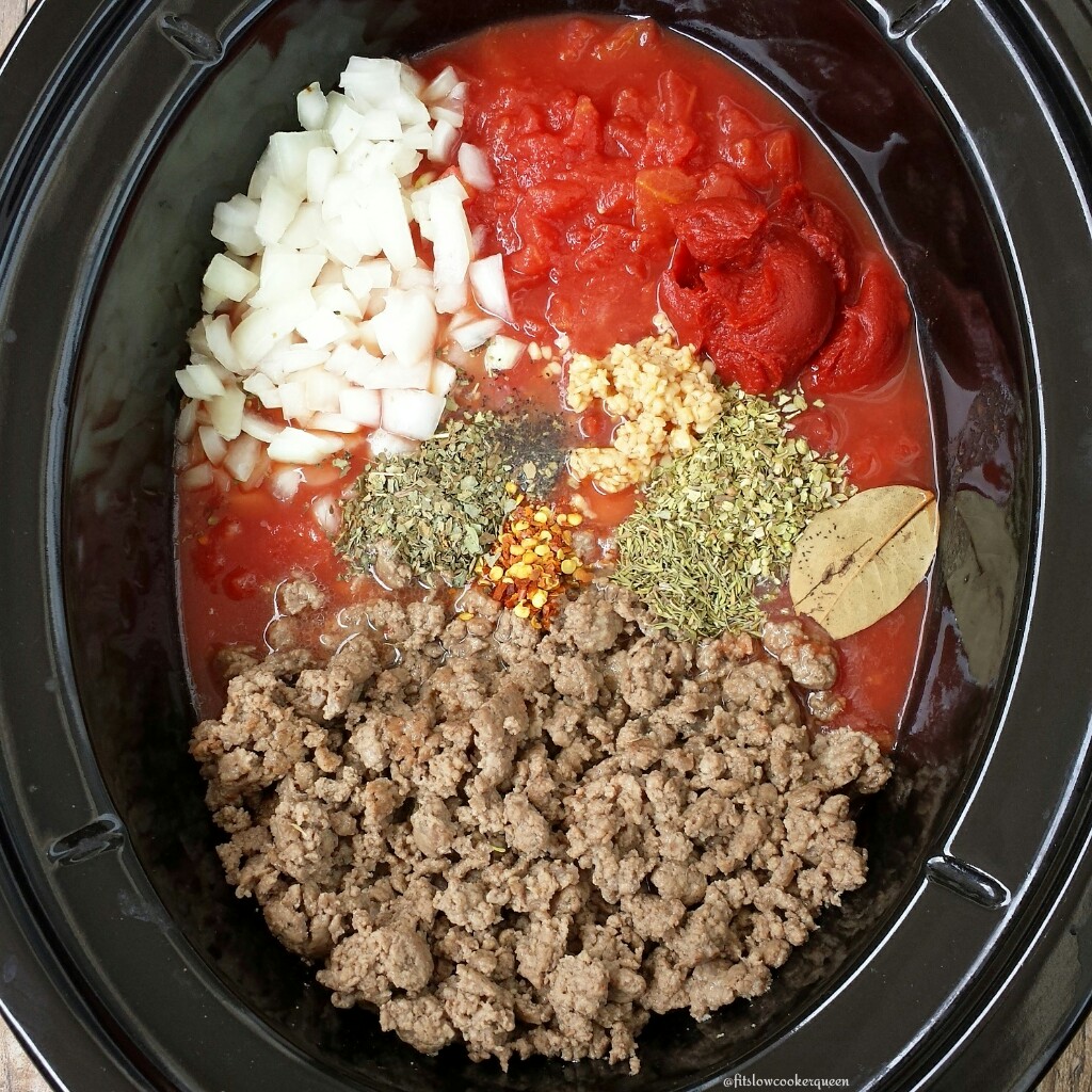 easy slow cooker meat sauce