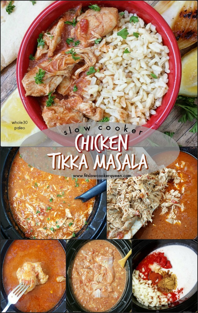 Chicken tikka masala is an Indian-restaurant dish that’s perfect for the slow cooker. This whole30 and paleo version is healthy but not lacking in flavor.