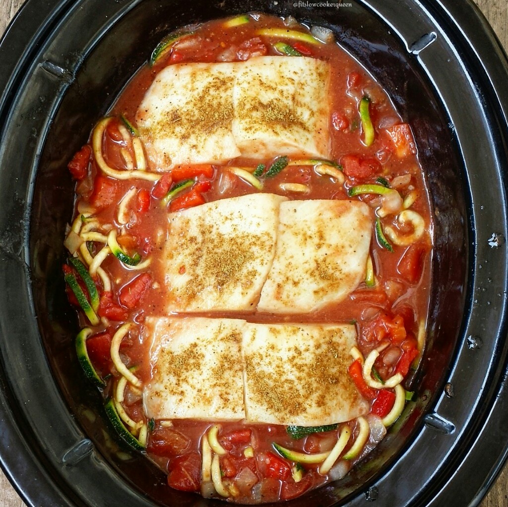 Cod & zoodles in the slow cooker? Of course! This summertime stew recipe is light and healthy being both whole30 and paleo compliant.