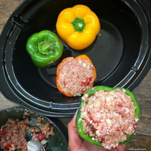 Using cauliflower rice, these slow cooker stuffed peppers are not only low-carb but also paleo and whole30. This recipe is not only healthy but easy too.