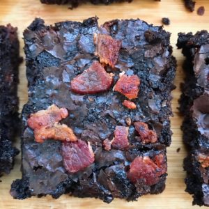 slow cooker paleo bacon brownies