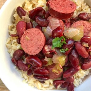 Red beans & rice is a classic Creole dish. Most people don't realize that even though it's hearty, it can be healthy as well.