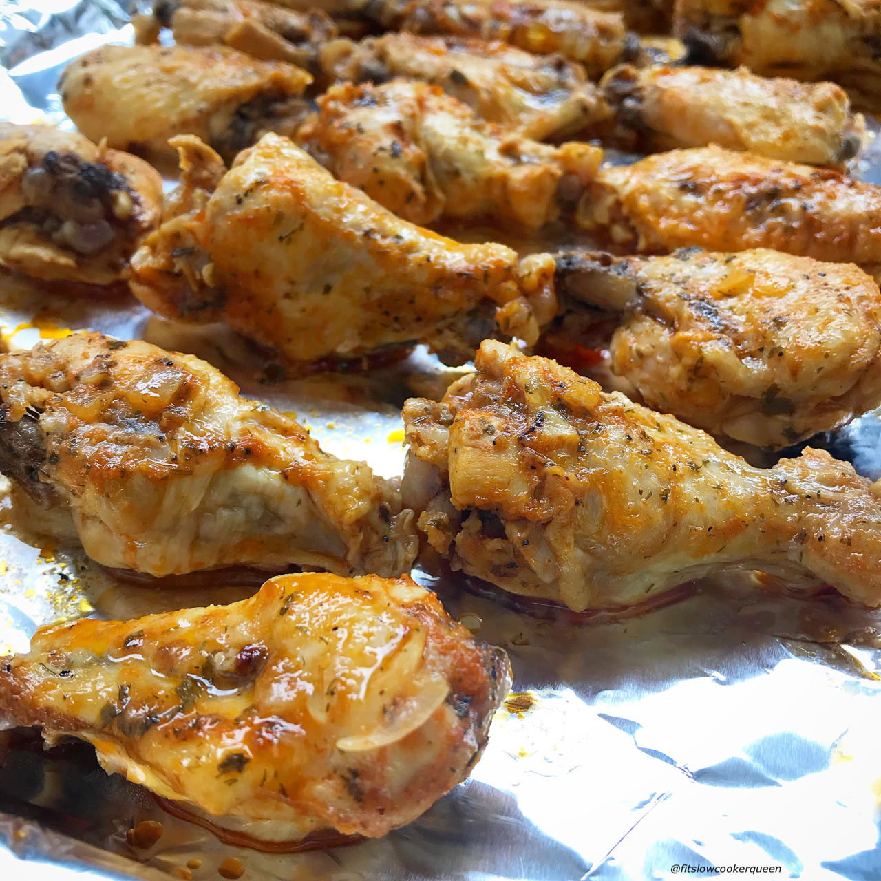 Here are healthy slow cooker buffalo chicken wings that are lactose-free, paleo, whole30, and use a homemade ranch mix! Serve these wings at your next game-day gathering, potluck or weekday snack.