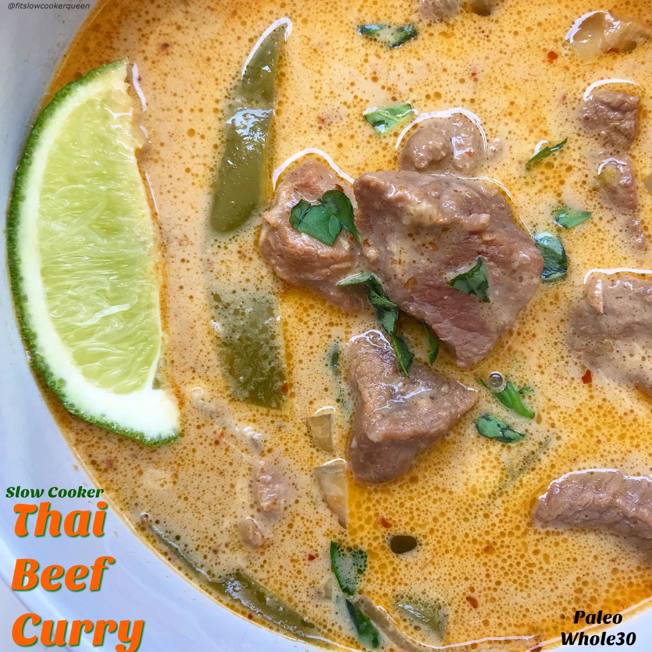 This easy Thai beef curry recipe is all about the healthy, homemade coconut-curry sauce. It's low-sodium, vegan, paleo, whole30, etc. Just add protein, vegetables of your choice, and let your slow cooker do the work.