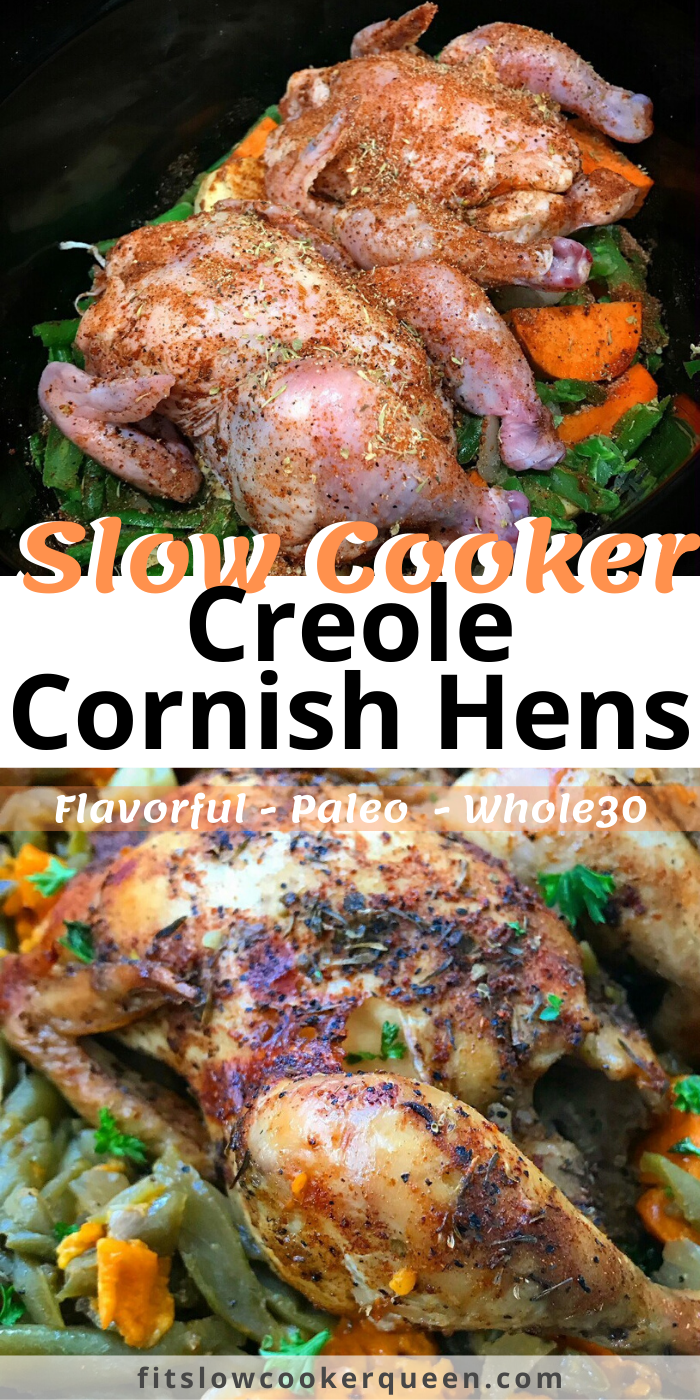 Slow Cooker Creole Cornish Hens + VIDEO