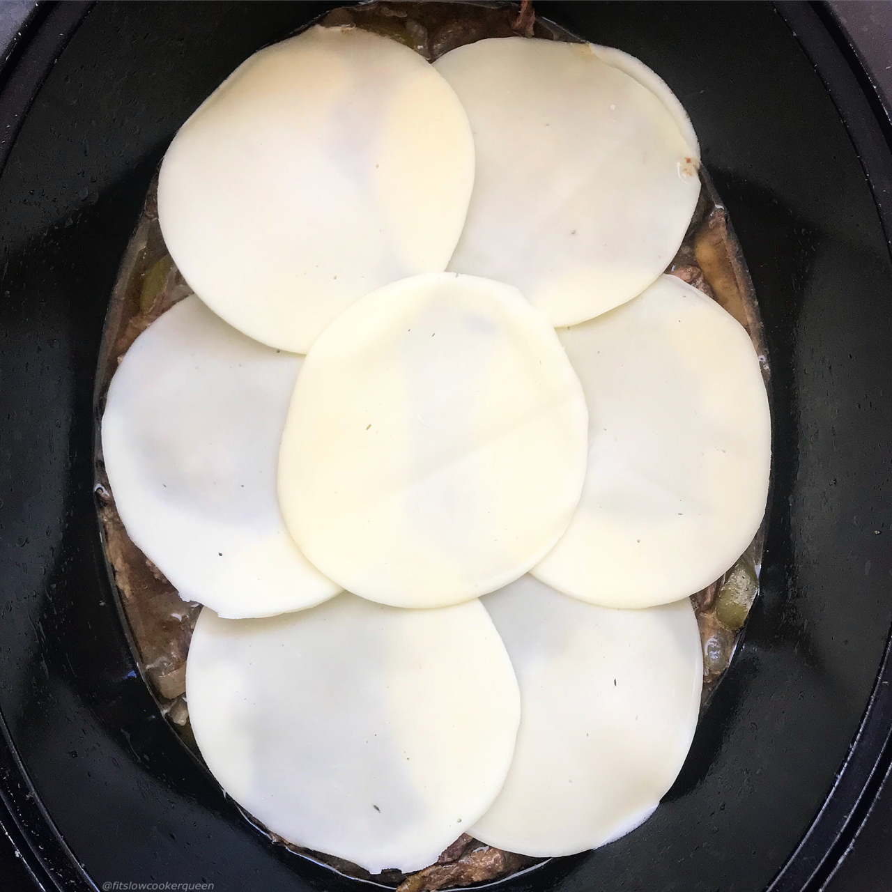 These low carb philly cheesesteaks can't get any easier. Everything, including the cheese, cooks together for a simple slow cooker recipe.