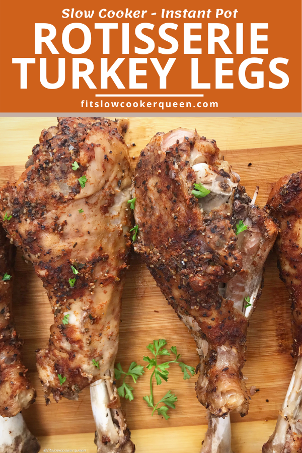Slow Cooker Turkey Legs + VIDEO