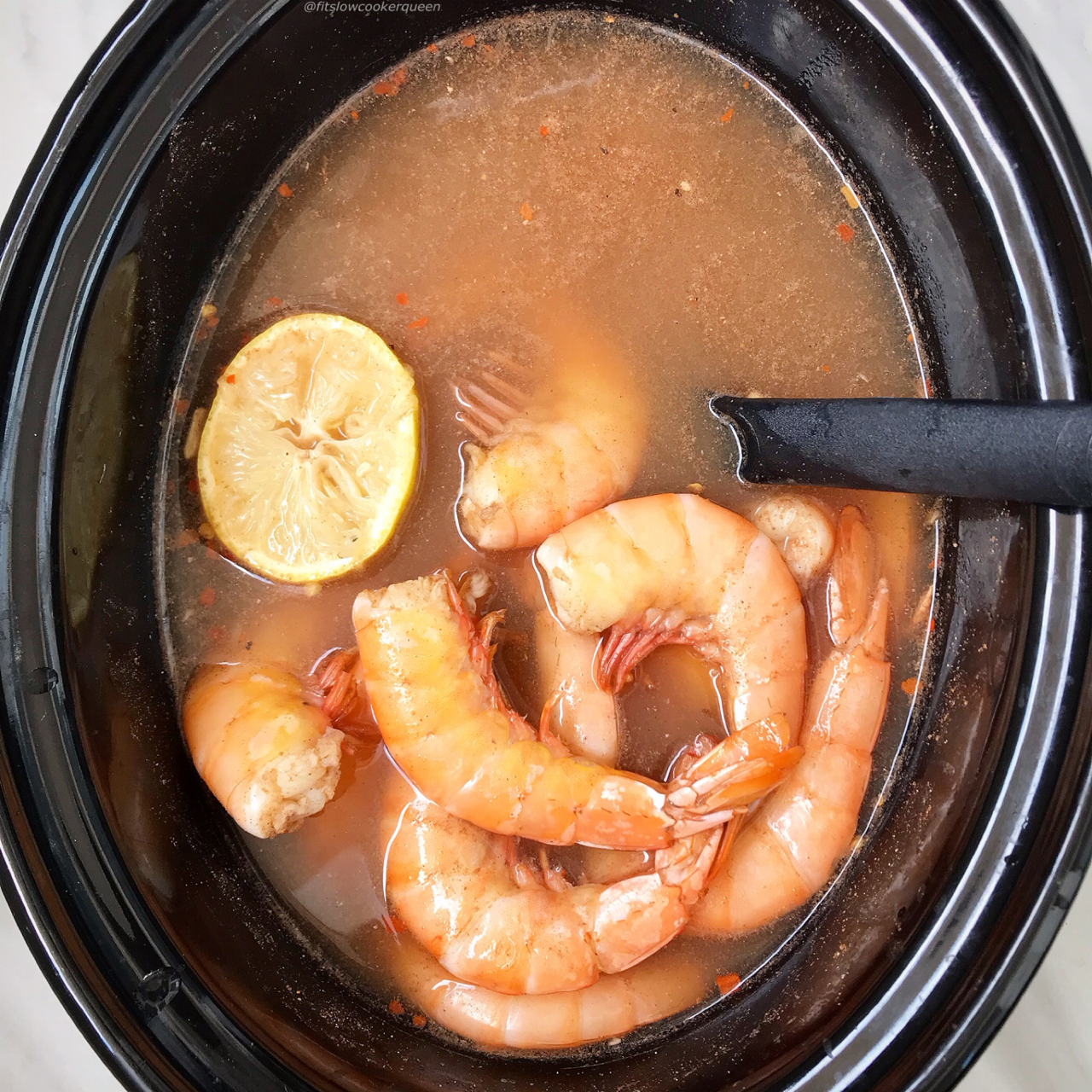 Peel and Eat shrimp are an easy, healthy appetizer or snack. This slow cooker version uses a homemade Old Bay seasoning and cooks in just an hour.