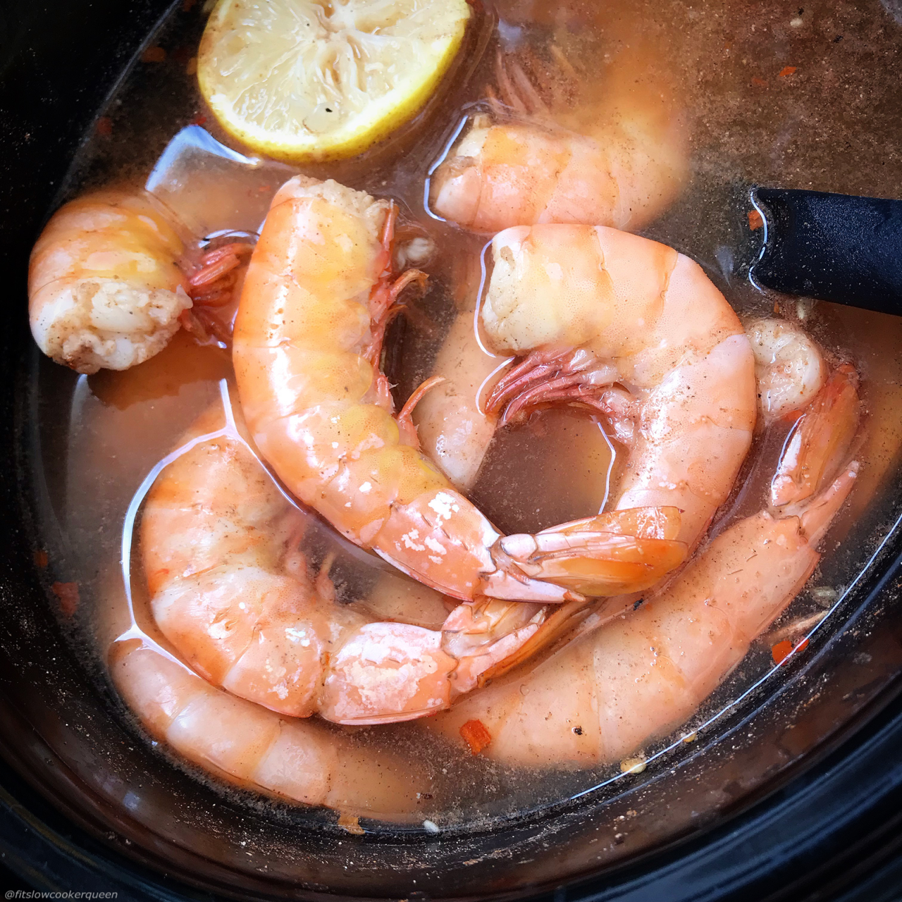 Peel and Eat shrimp are an easy, healthy appetizer or snack. This slow cooker version uses a homemade Old Bay seasoning and cooks in just an hour.
