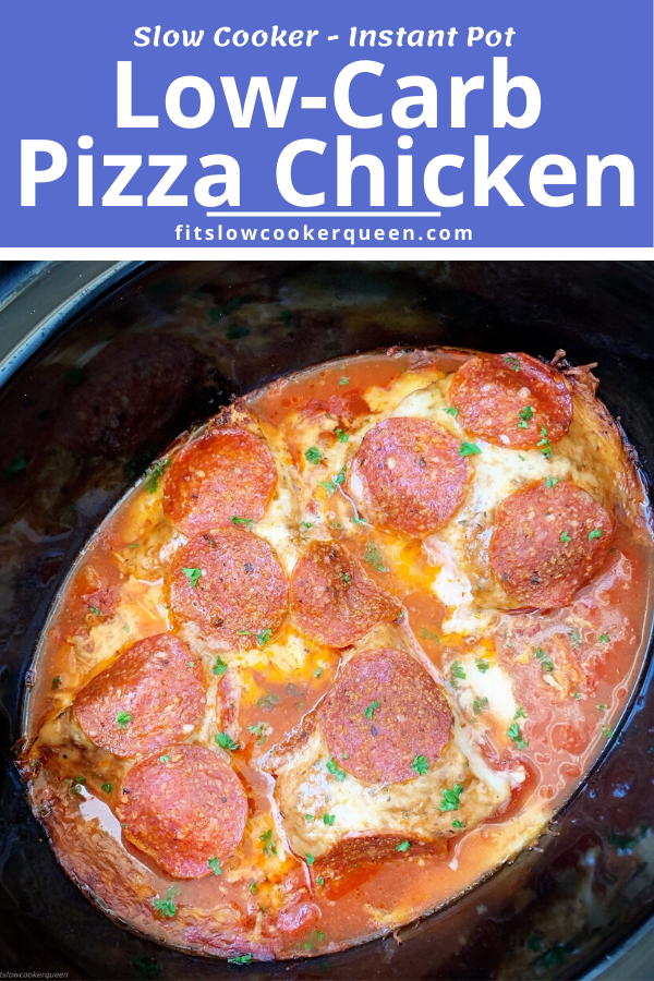 Slow Cooker Pizza Chicken + VIDEO