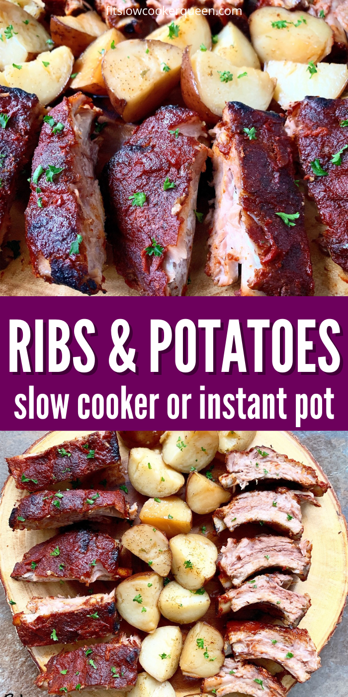 Slow Cooker Ribs And Potatoes + VIDEO