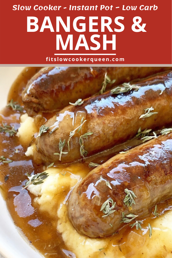 Slow Cooker Bangers and Mash + VIDEO