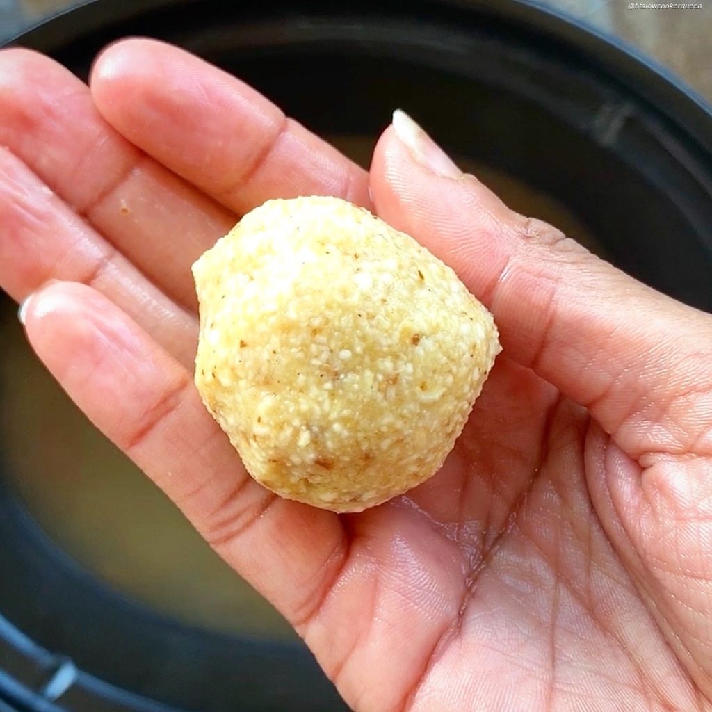 Matzo ball soup is a simple soup made from matzo meal, eggs, fat/oil, and water. Make this comforting soup in your slow cooker or Instant Pot.