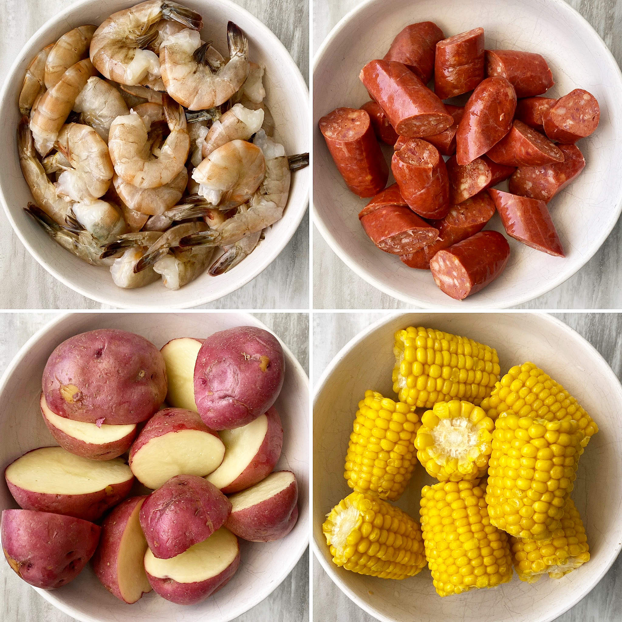 ingredients for slow cooker or instant pot low country boil