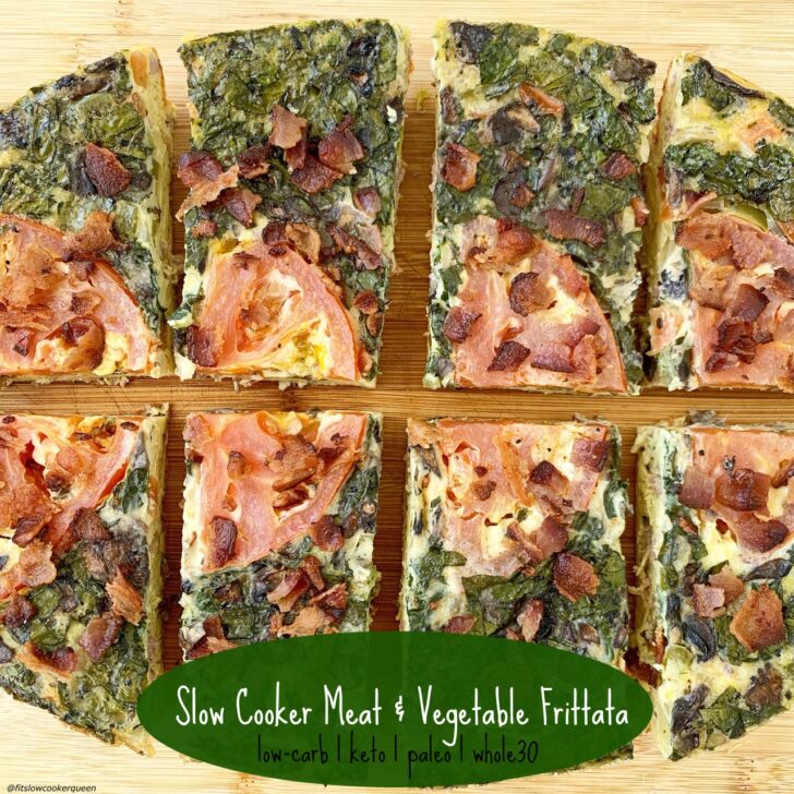 cover pic for Slow Cooker Meat & Vegetable Frittata (Low-Carb, Paleo, Whole30)