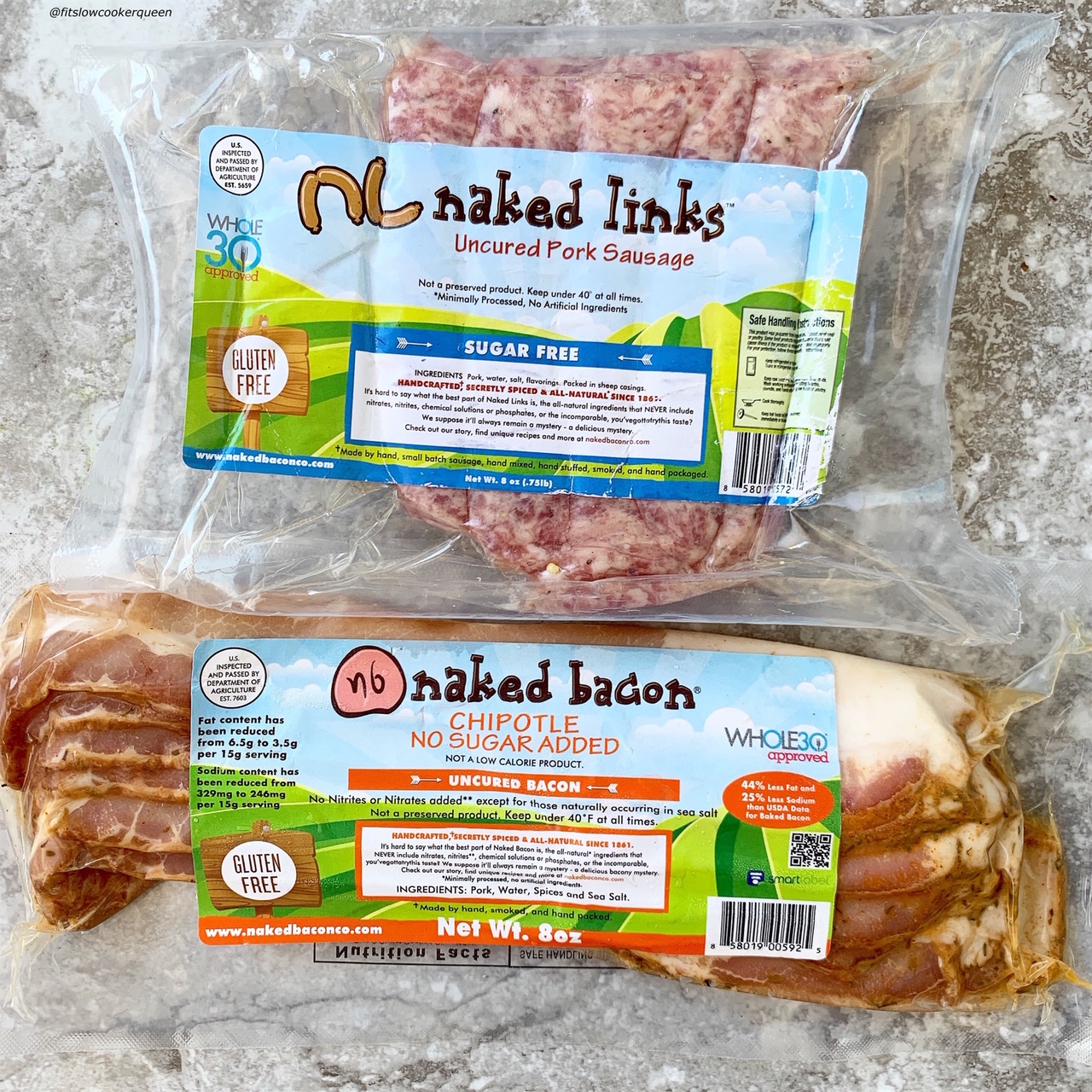 whole30 compliant bacon & sausage
