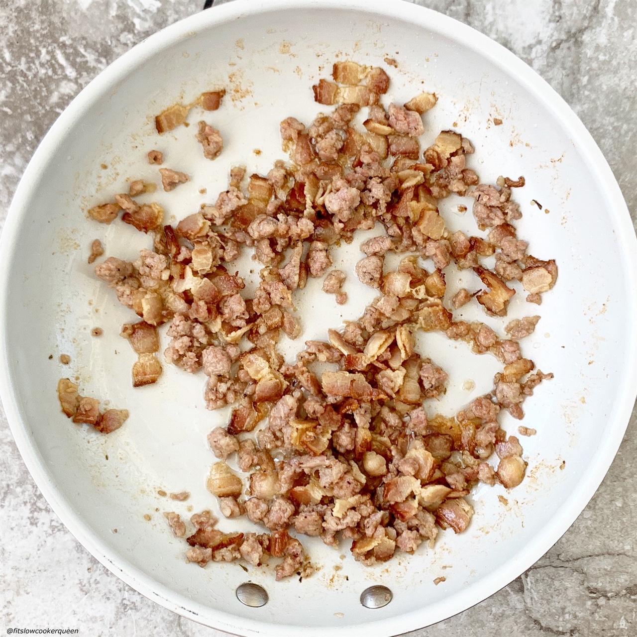 cooked whole30 compliant sausage & bacon