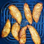 cooked spicy naked chicken tenders in the air fryer