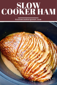 SLOW COOKER HAM - pin image