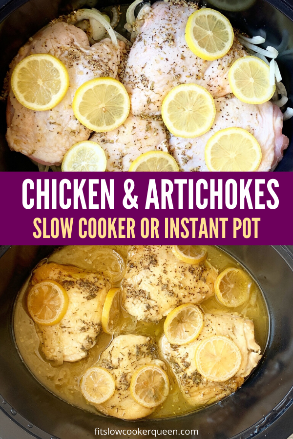 Slow Cooker Lemon Artichoke Chicken