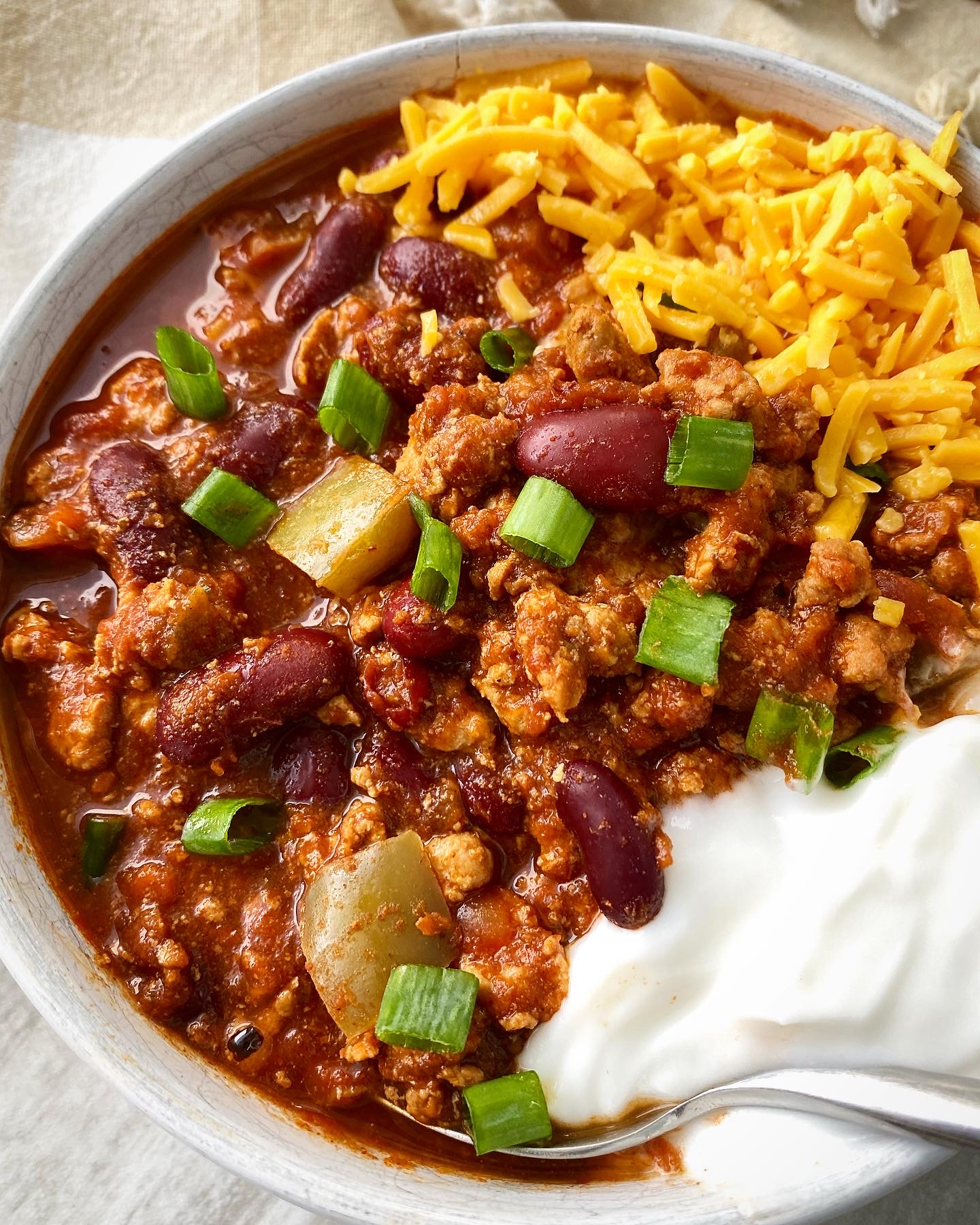 The Best Ever Slow Cooker Turkey Chili - Yummy Healthy Easy