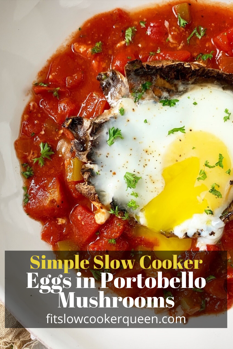Slow Cooker Eggs in Portobello Mushrooms + VIDEO