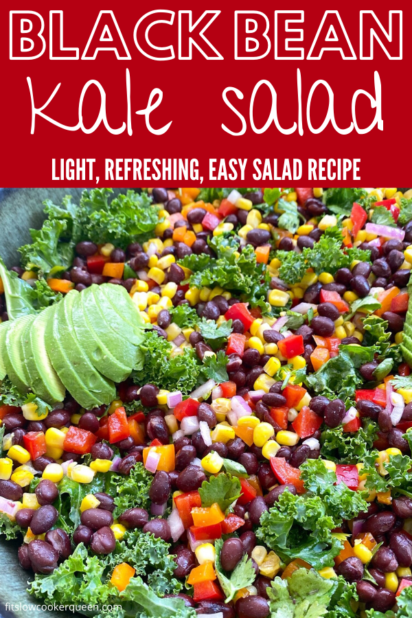 Fiesta Kale Salad (Vegan) + VIDEO