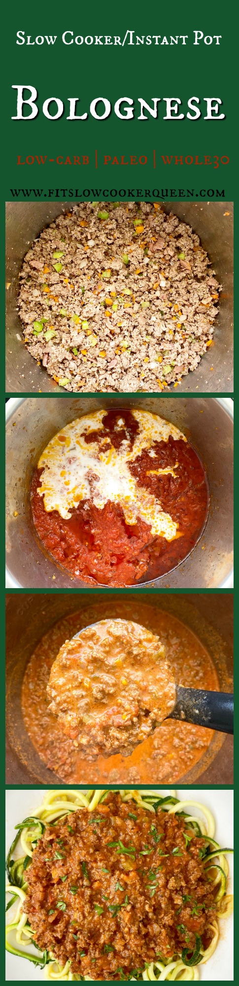 another pinterest pin for Slow Cooker_Instant Pot Bolognese (Low-Carb, Paleo, Whole30)