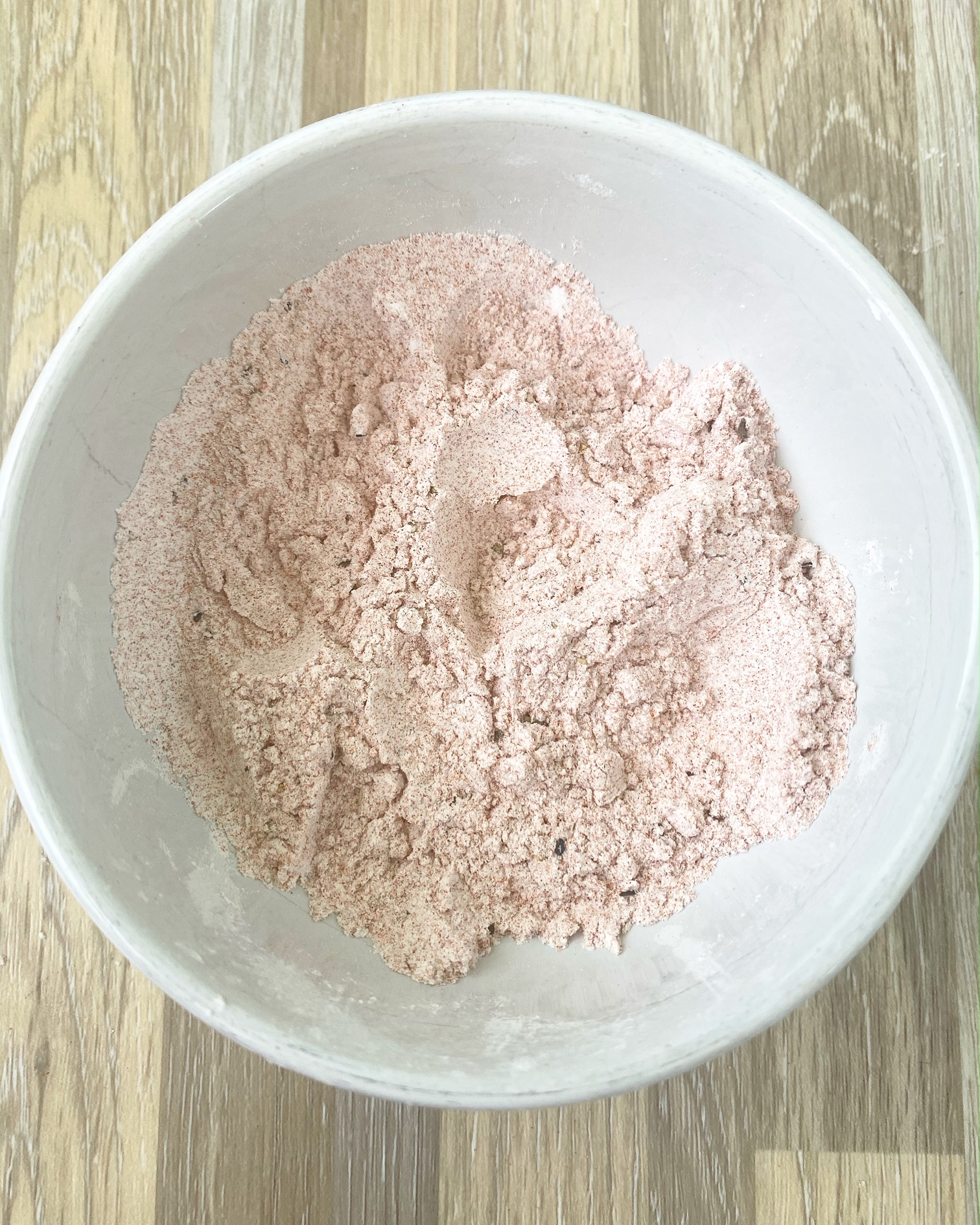 paprika flour in a white bowl