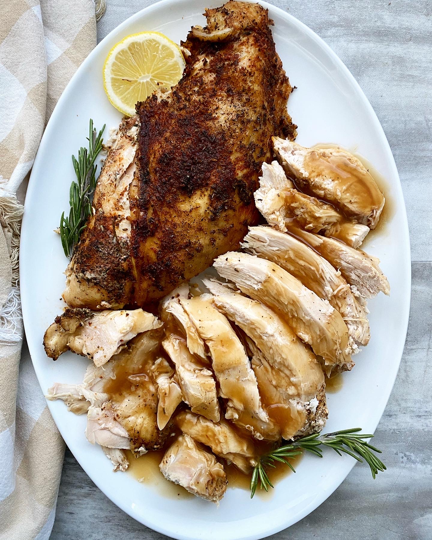 Air Fryer Turkey Breast and Gravy - Home Cooked Harvest