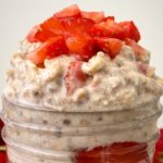 Strawberry Shortcake Overnight Oats (Vegan)