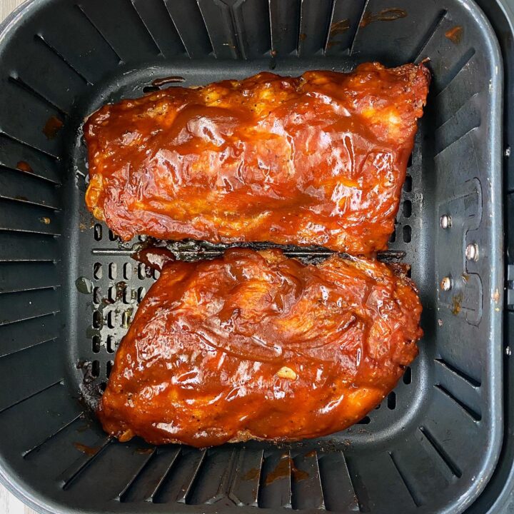 Image for Easy Air Fryer BBQ Ribs + VIDEO