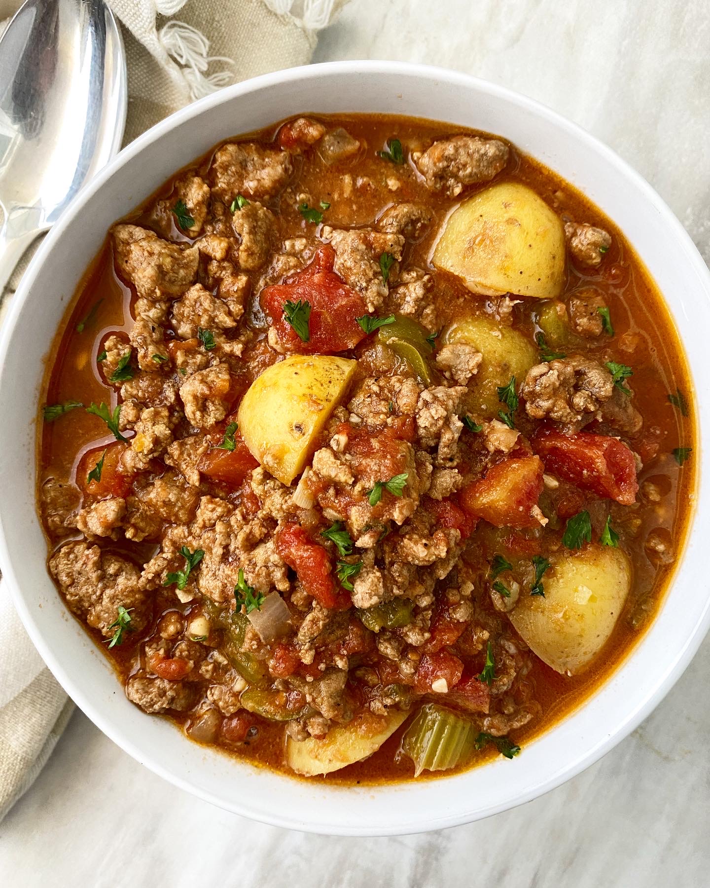 Ground Beef Stew Recipe - The Clean Eating Couple