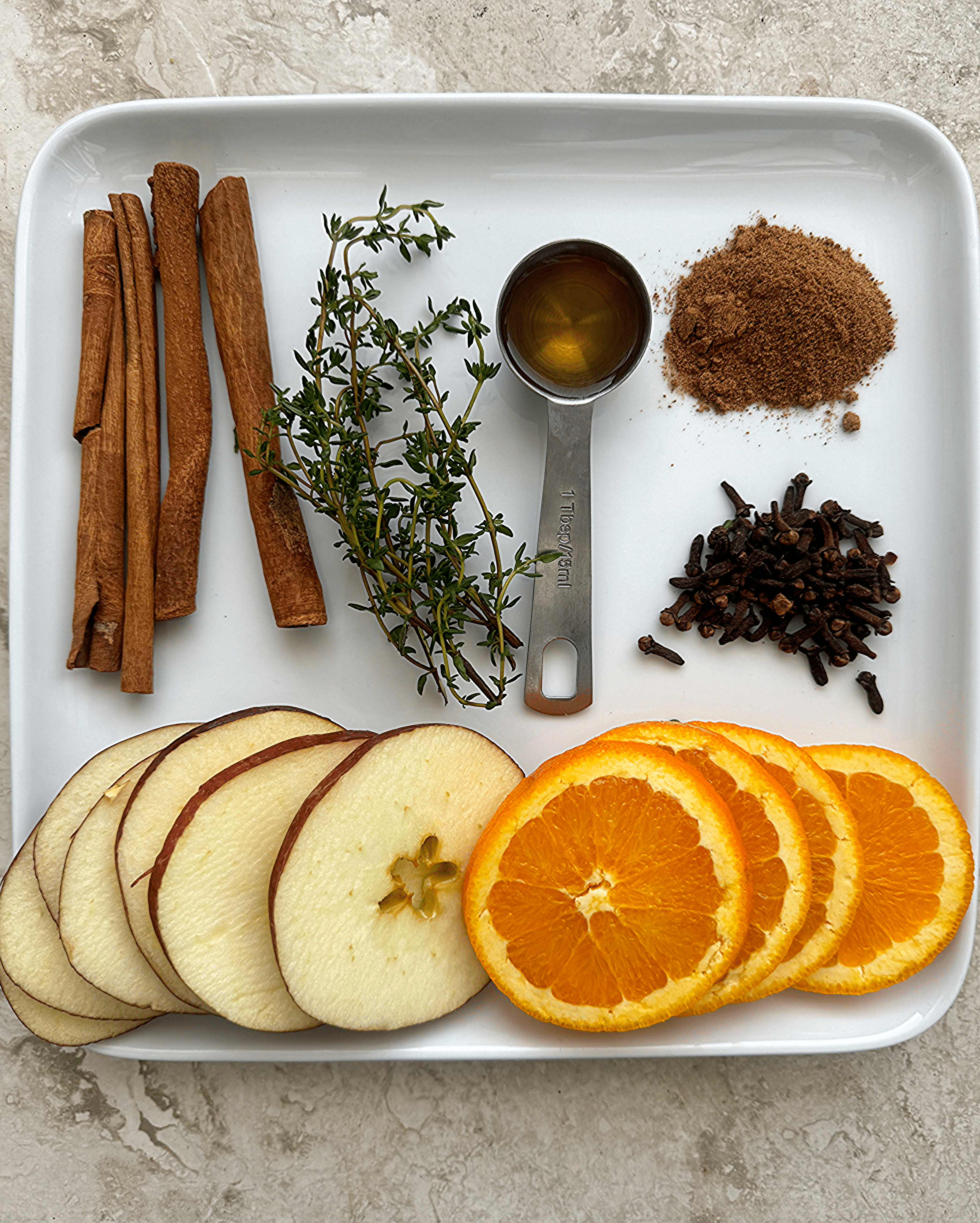 collage of ingredients for Crockpot Fall Potpourri